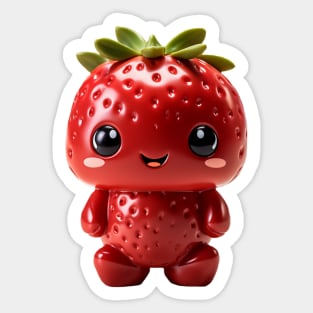 Cute Kawaii Baby Strawberry Sticker